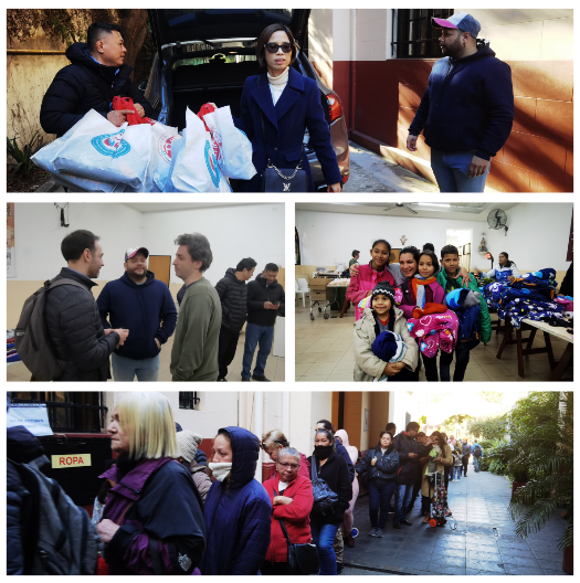 Asociaciones chinas donan ropa de invierno a la comunidad venezolana. (Foto: Argchina.com)