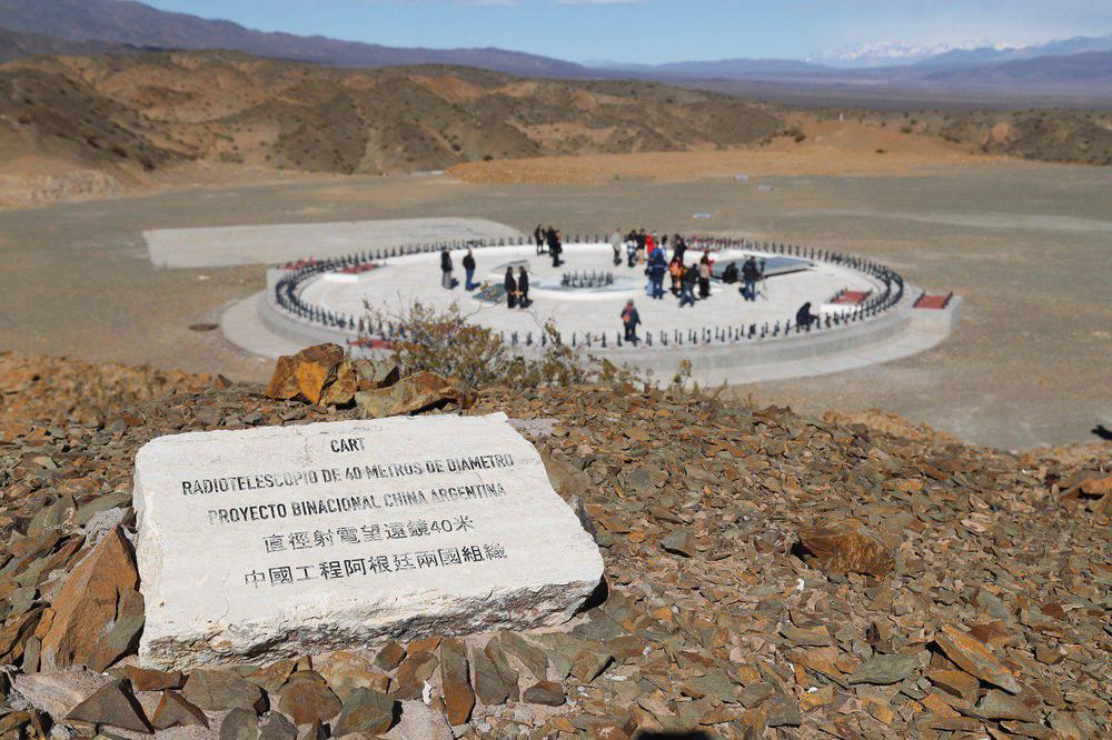 Avanza la construcción del radiotelescopio Chino-Argentino en San Juan. (Foto: Prensa San Juan)