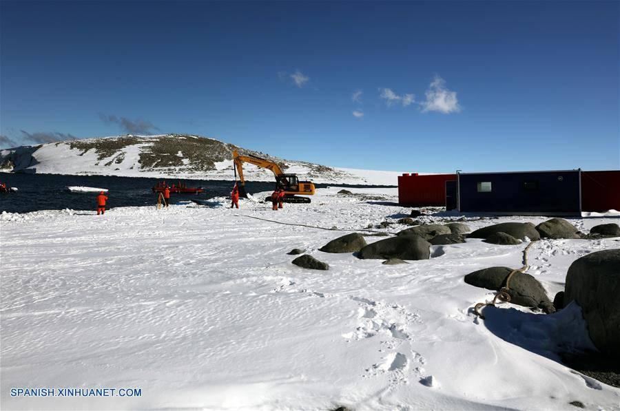 Científicos chinos comienzan la construcción de su quinta base en la Antártida. (Foto: Xinhua)