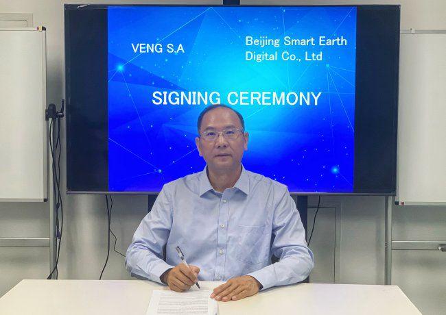 Shen Tao, general manager de la empresa china Bsed. Foto Ambito