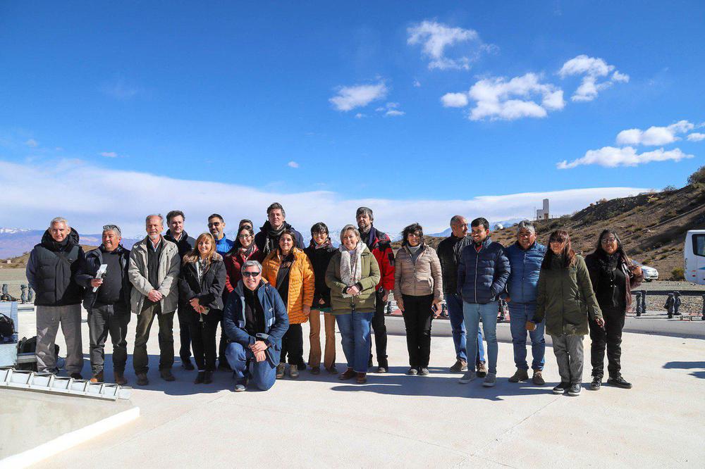 Avanza la construcción del radiotelescopio Chino-Argentino en San Juan. (Foto: Prensa San Juan)