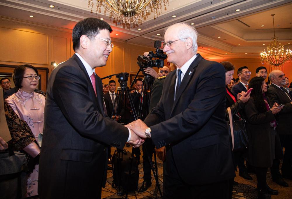 Celebraron un acto en Buenos Aires por el 96° aniversario de la fundación del Ejército Popular de Liberación. (Foto: Prensa)