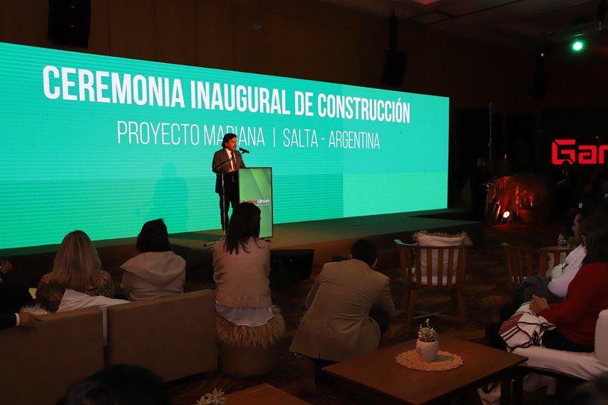 Inauguran en Salta el proyecto de litio Mariana.