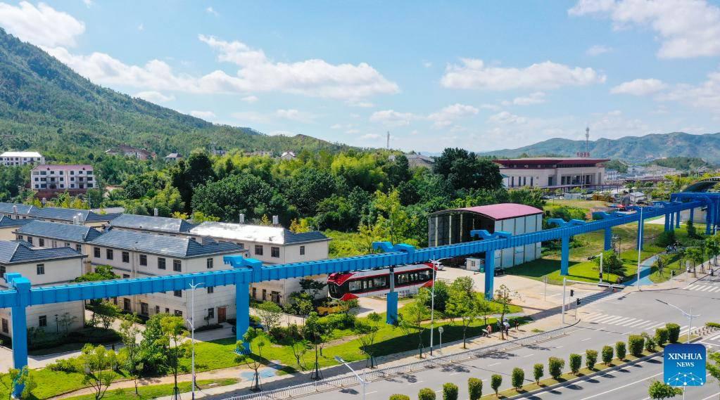 Tren de levitación magnética (Foto: Xinhua/Hu Chenhuan)