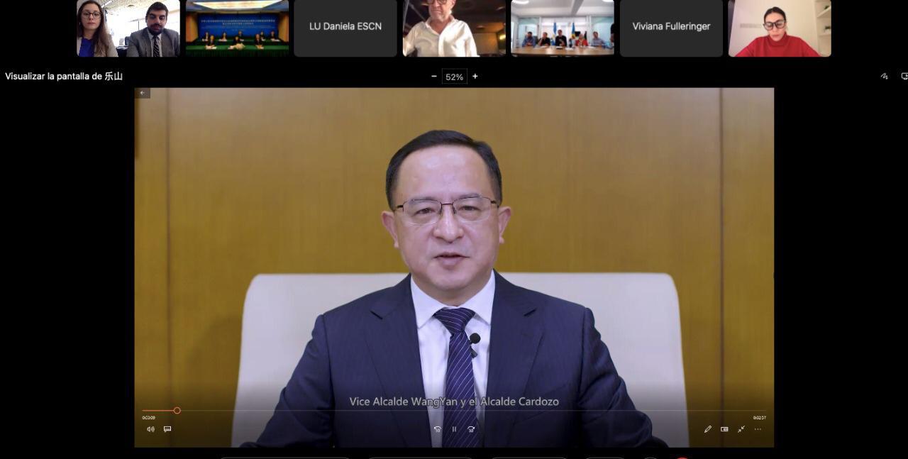 El Partido de La Costa y la ciudad china de Leshan firmaron un acuerdo de hermanamiento (Foto: Prensa Cancillería)