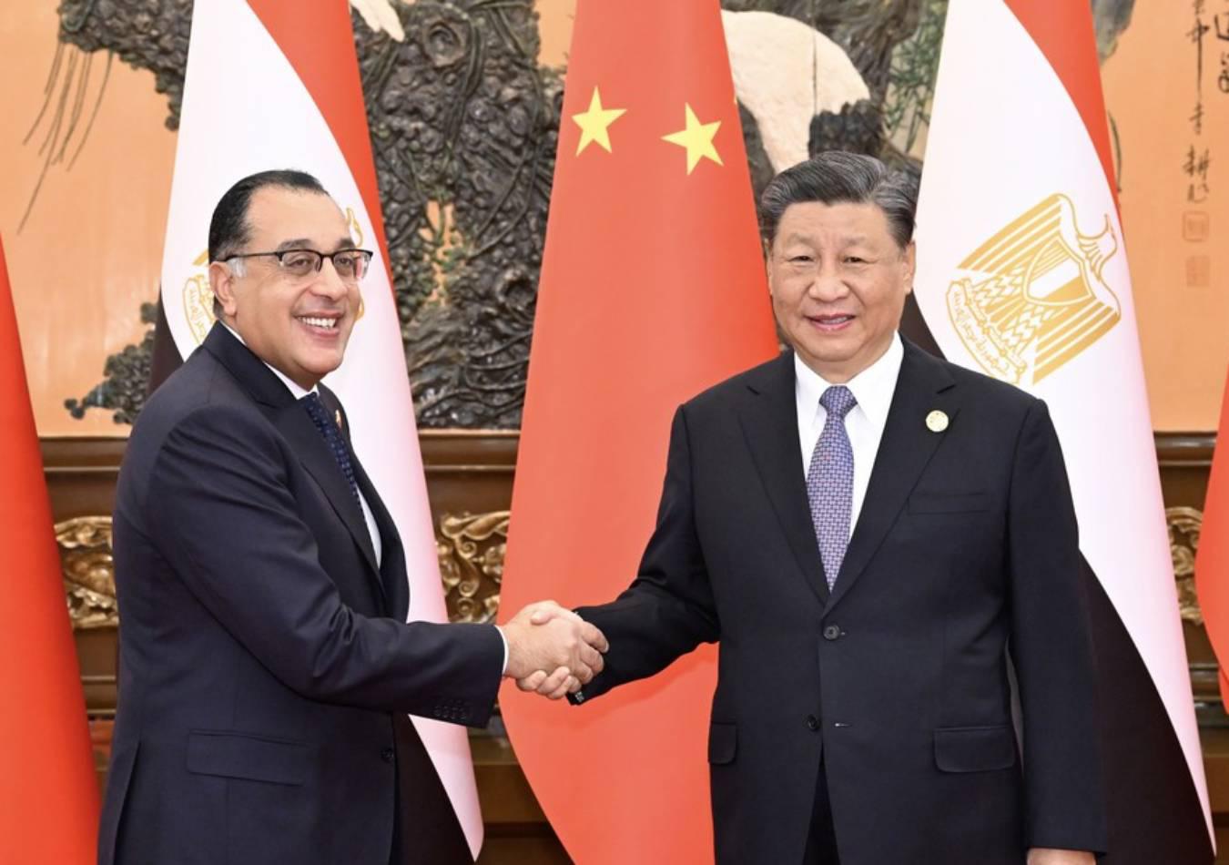 Xi Jinping se reunió con el primer ministro de Egipto, Mostafa Madbuli. (Foto: Xinhua)