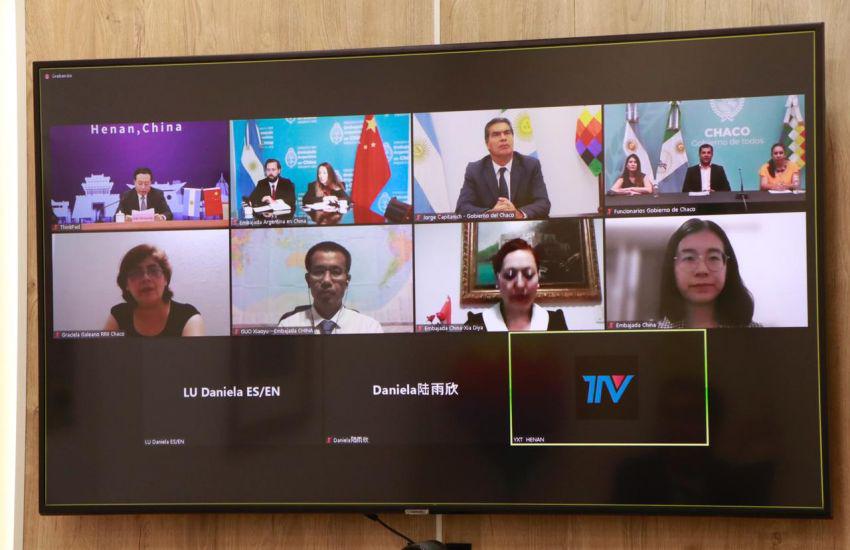 Jorge Capitanich firmo el hermanamiento entre Chaco y Henan. Foto Gobierno de Chaco 2