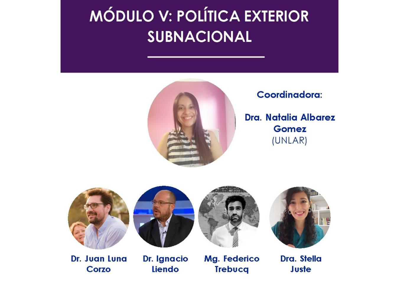 Portada charla Politica Exterior subnacional