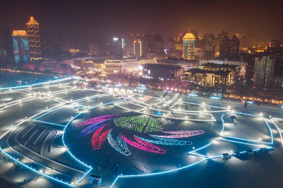 Harbin, la "ciudad de hielo" de China, atrae un récord de turistas. (Foto: Xinhua)