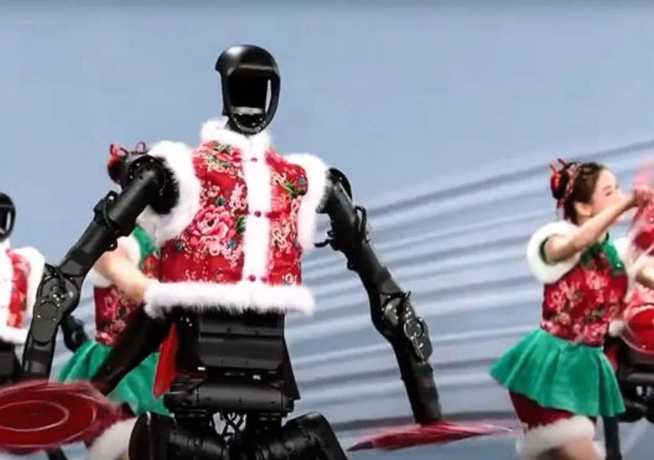 Robots chinos bailando (Foto: CGTN)
