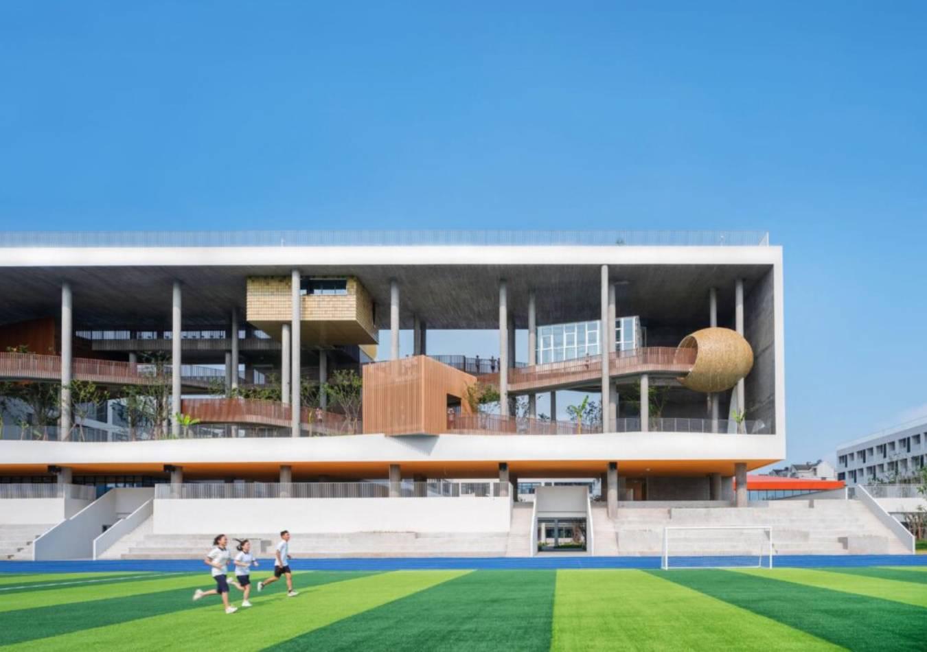 Un instituto de China ganó el premio al mejor edificio del mundo en 2023. (Foto: WAF)