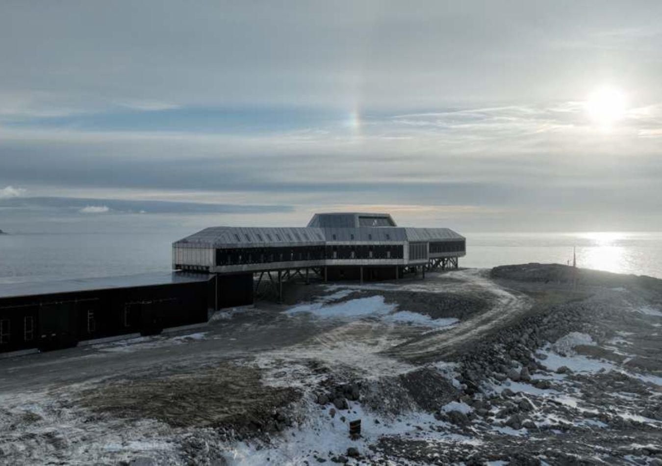 La estación china Qinling en la Antártida. (Foto: Xinhua)