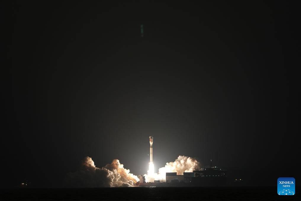 China lanza satélites espaciales desde el mar (Foto: Xinhua)