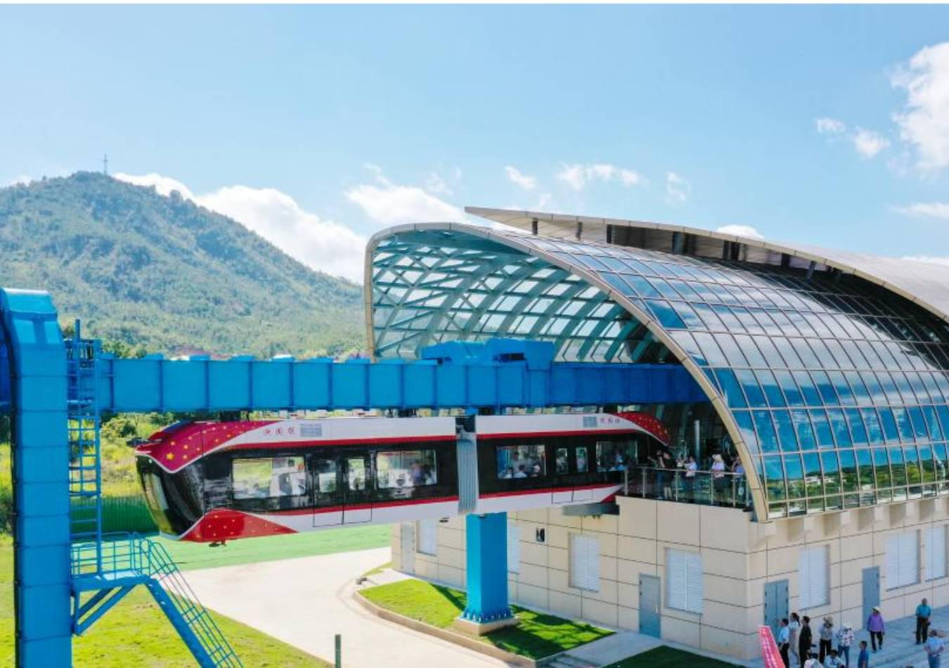 Tren de levitación magnética (Foto: Xinhua/Hu Chenhuan)