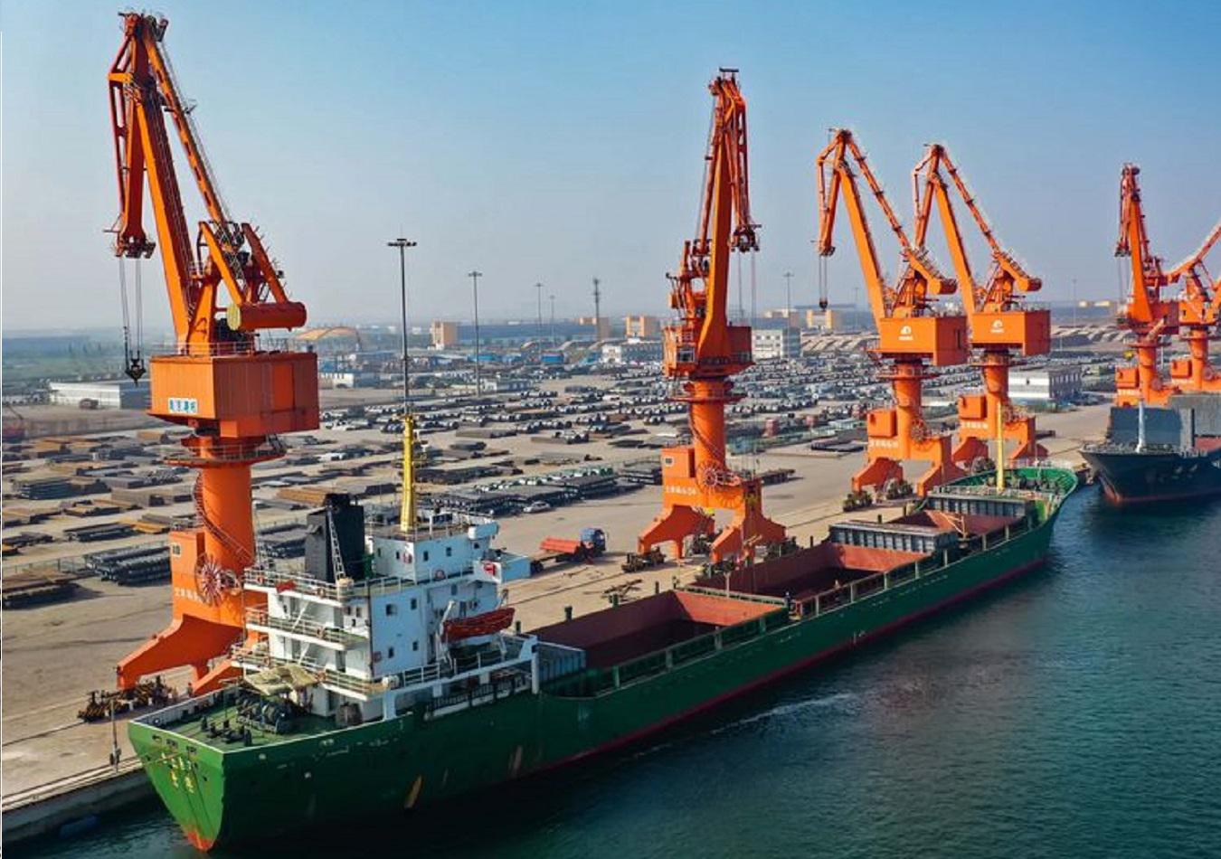 Puerto de Wenfeng, Hebei. Foto Xinhua - Yang Shiyao