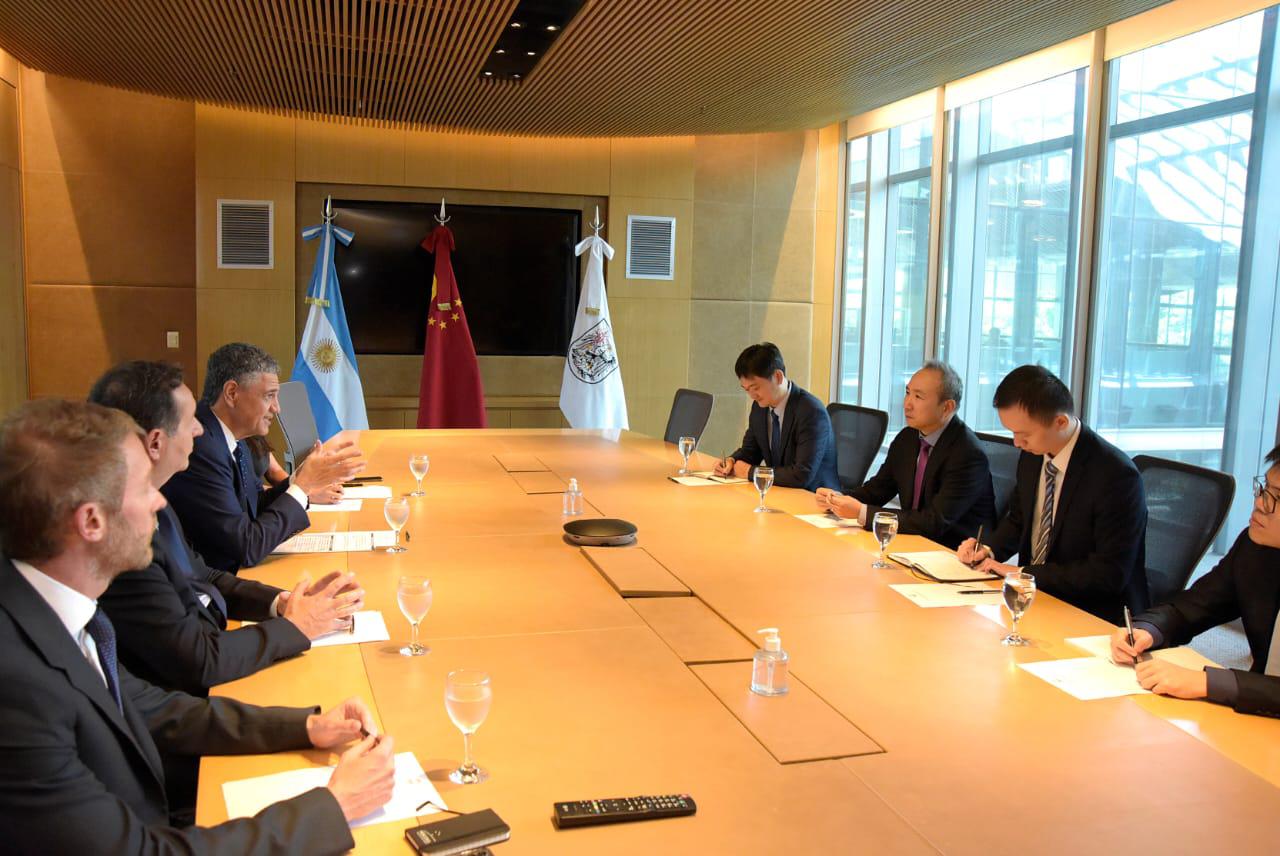 El embajador de China se reunió con Jorge Macri. (Foto: GCBA)