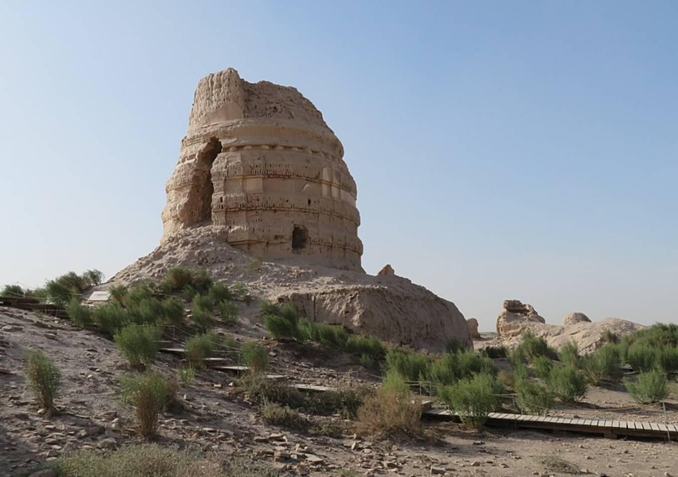 Suoyang City Ruins: Ta'er Temple pagoda (Foto: Wikipedia/Zanhe)