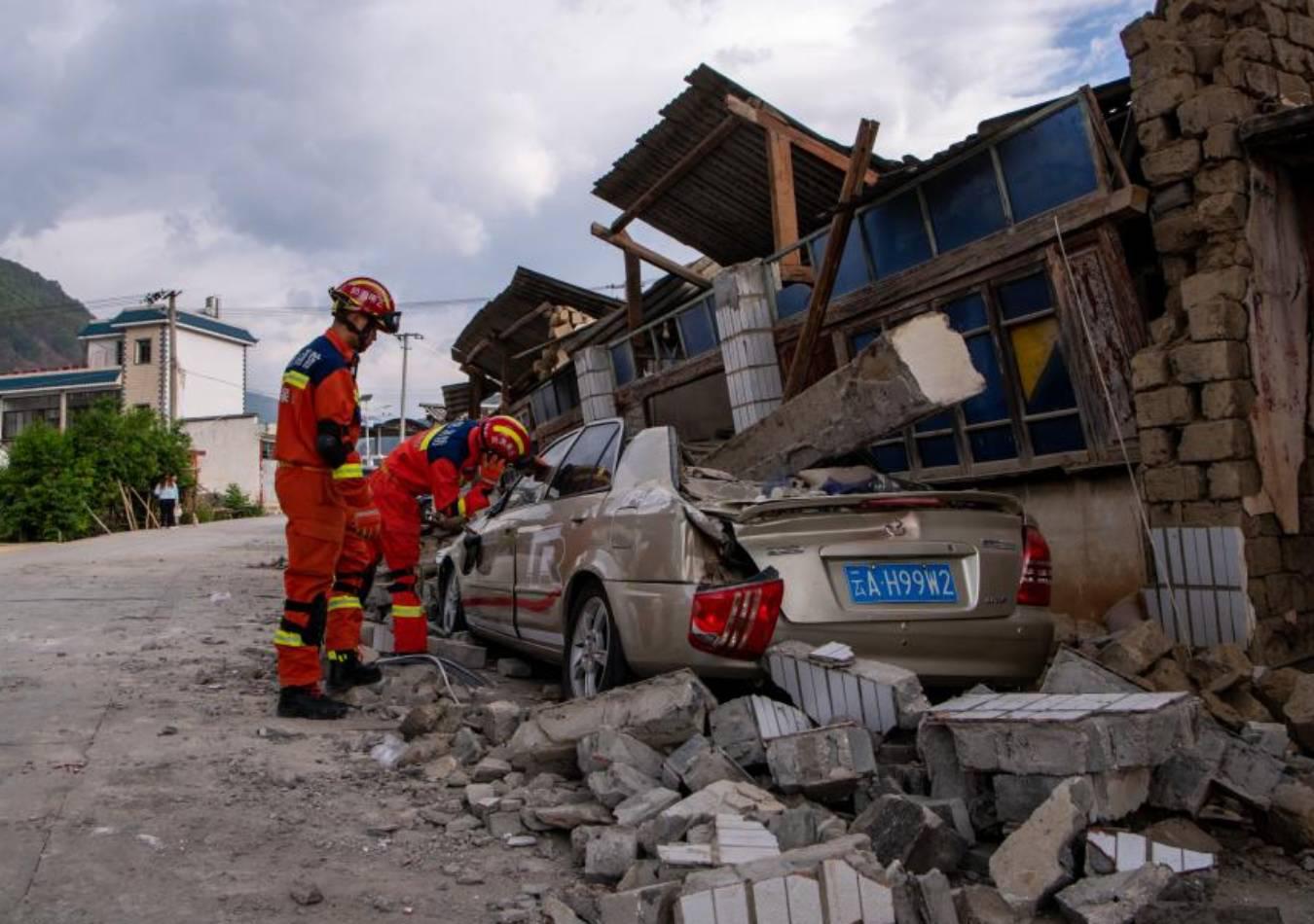Terremoto en Yunnan. (Foto: Xinhua)