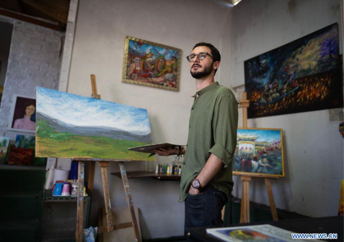 Pintor argentino (Foto: Xinhua)