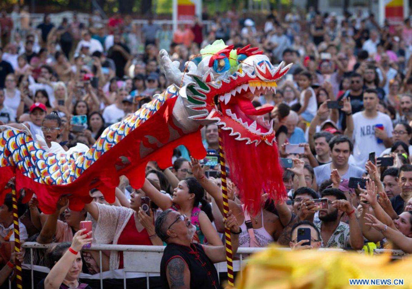Año Nuevo Chino en Belgrano (Foto: Xinhua)