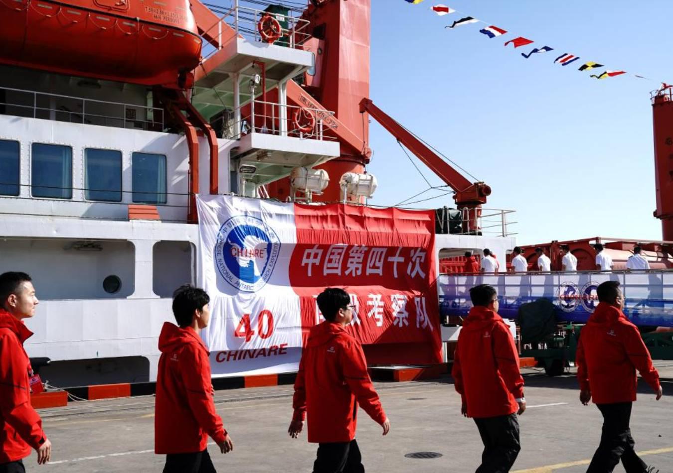 Científicos chinos comienzan la construcción de su quinta base en la Antártida. (Foto: Xinhua)