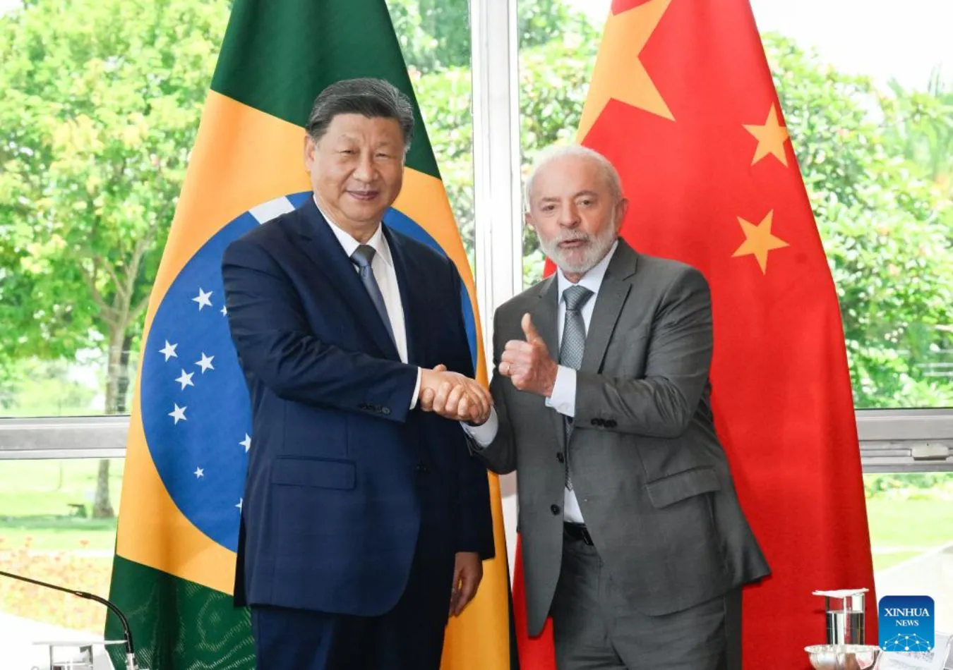 Xi Jinping y Lula (Foto: Xinhua)