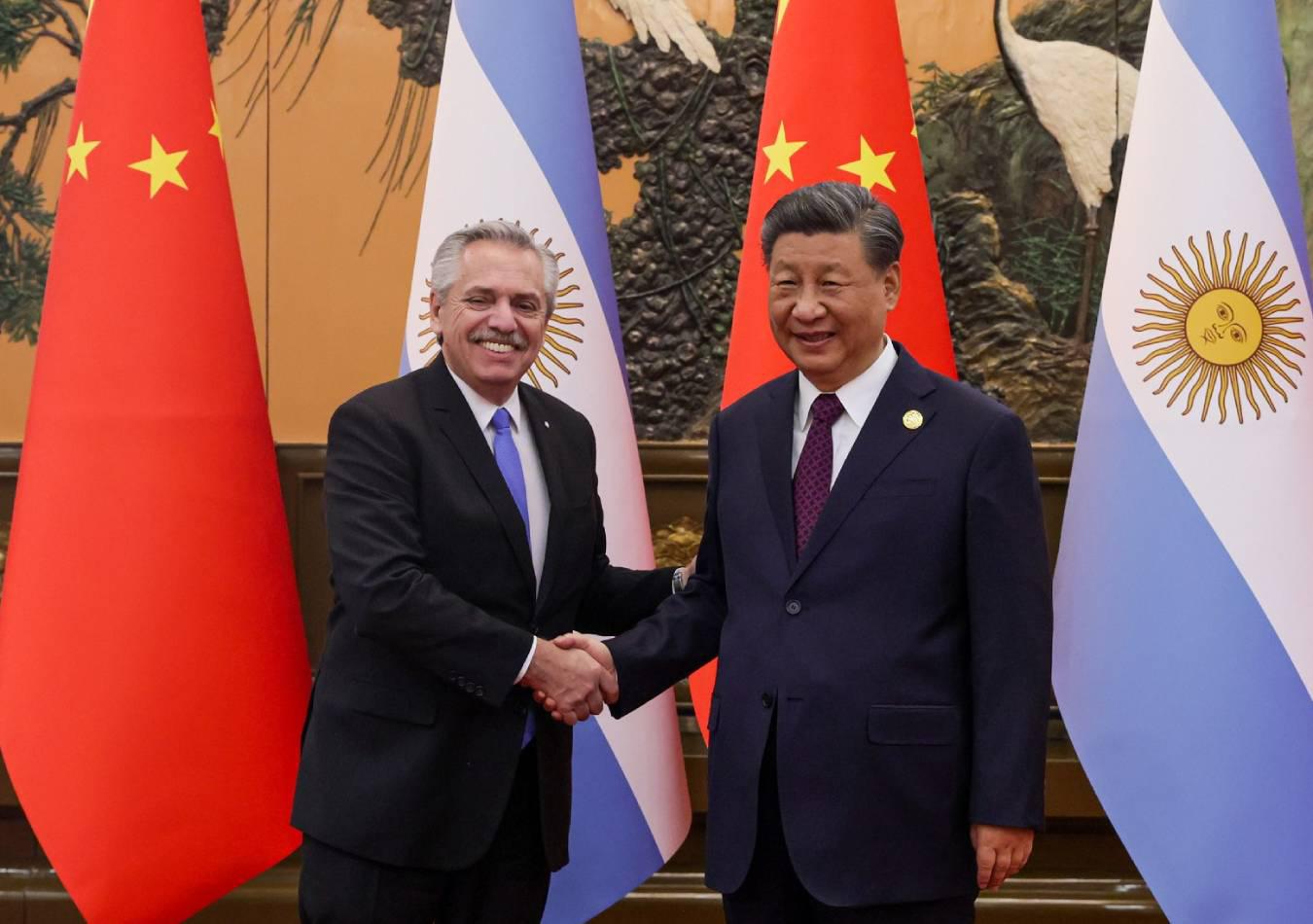 Alberto Fernández se reunió con Xi Jinping en China. (Foto: Casa Rosada)