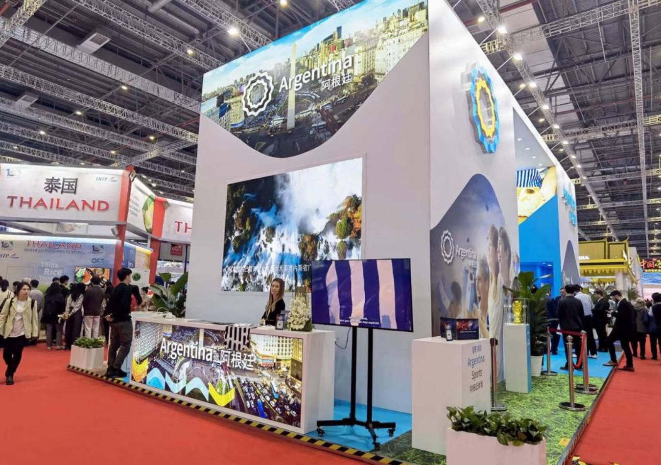 Empresas argentinas se destacan en la feria CIIE. (Foto: Prensa)
