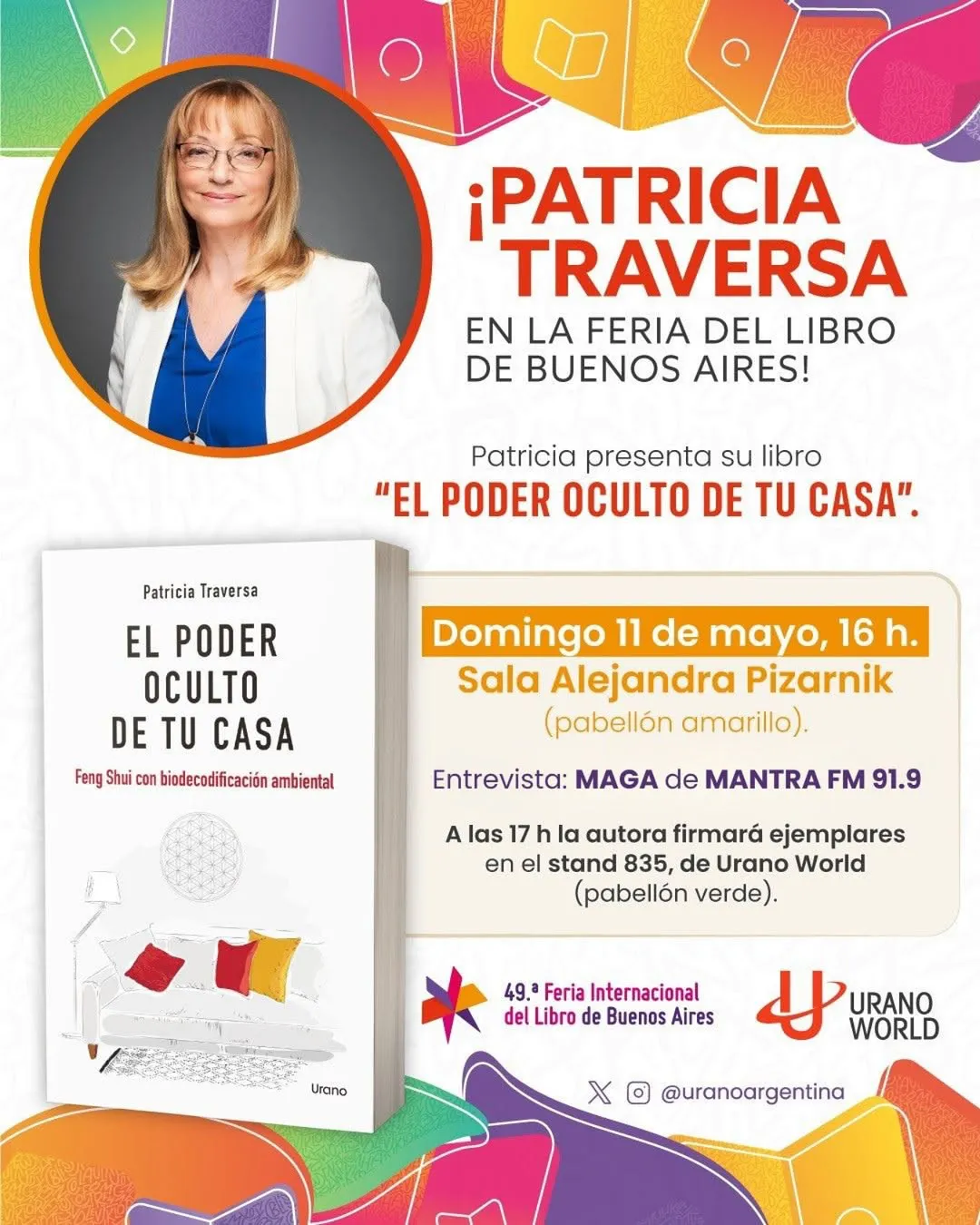 Escribí “EL PODER OCULTO DE TU CASA” FENG SHUI CON BIODECODIFICACIÓN AMBIENTAL con el objetivo de mostrar como conectar con ese poder que todos llevamos dentro y que la casa lo expresa en cada rincón, y lo más i