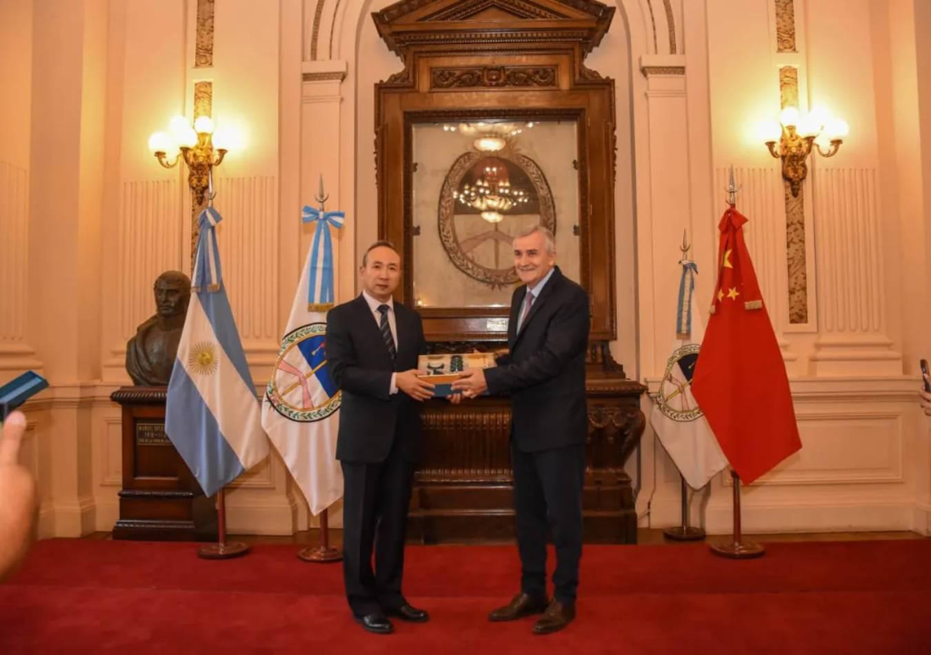 El embajador de China se reunió con Gerardo Morales en Jujuy. (Foto: Prensa Jujuy)
