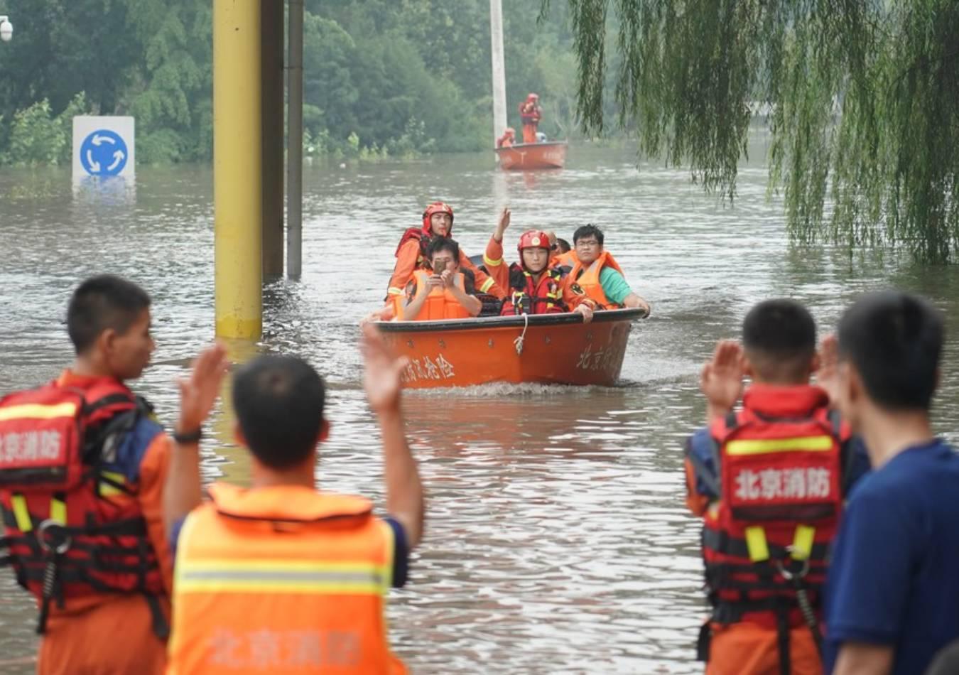 Inundaciones en China: siguen los rescates y hay más de un millón de evacuados. (Foto: Xinhua)