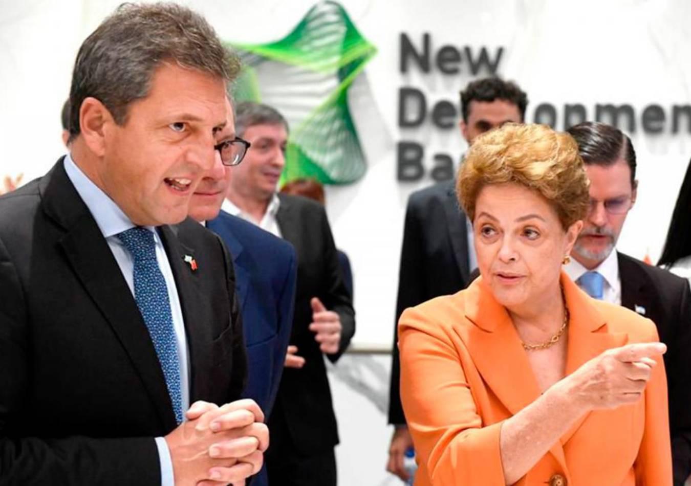 Dilma y Massa. (Foto: Mecon)