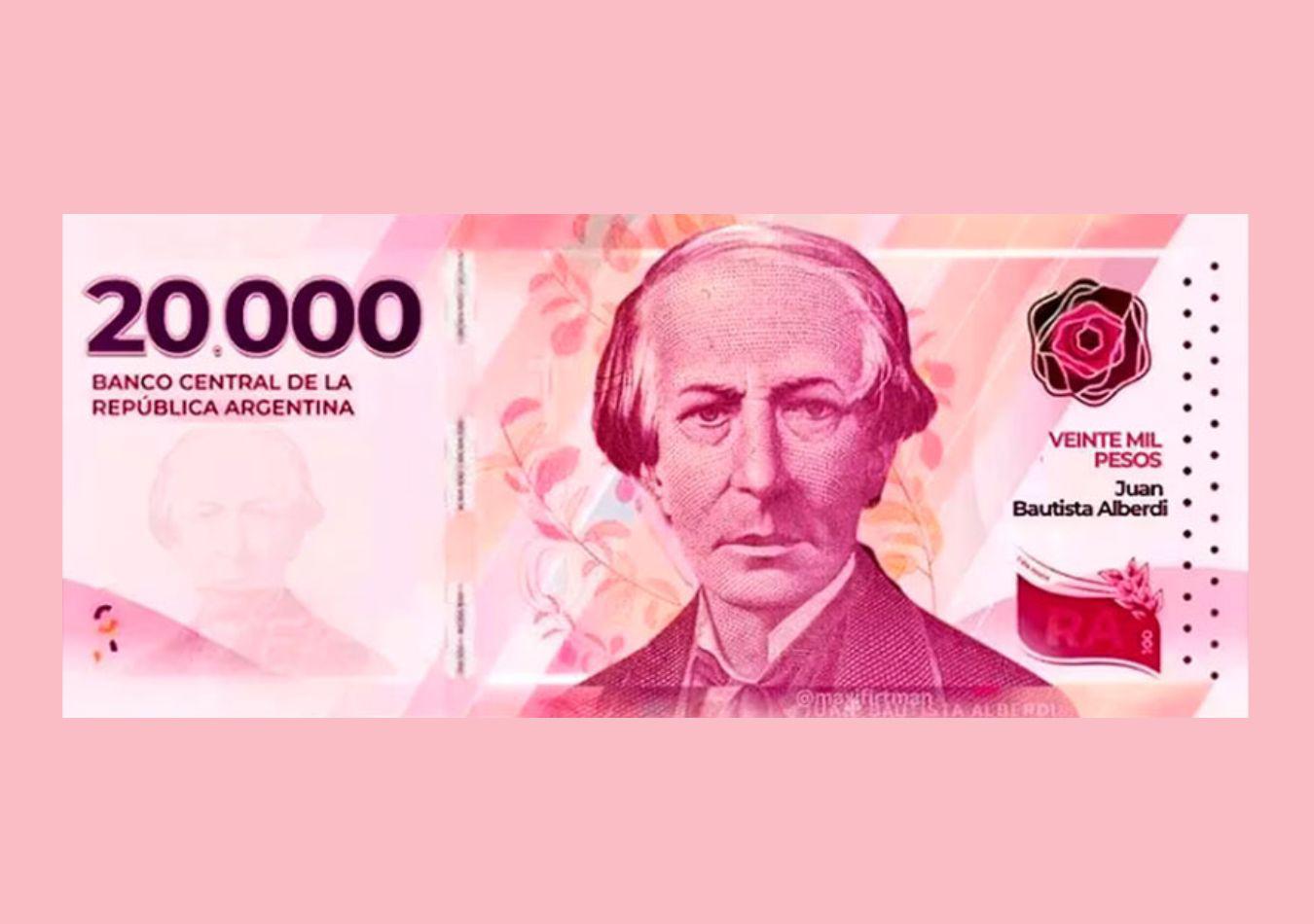 billete 20 mil