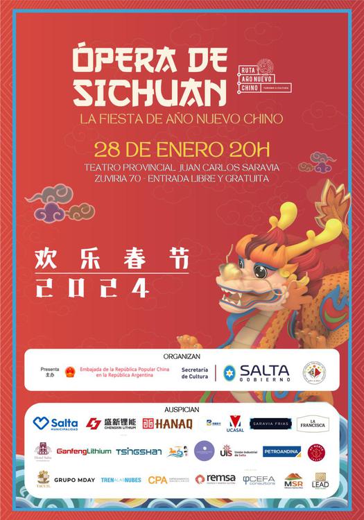 La Ópera de Sichuan se presentará en Salta. (Foto: Prensa Salta)