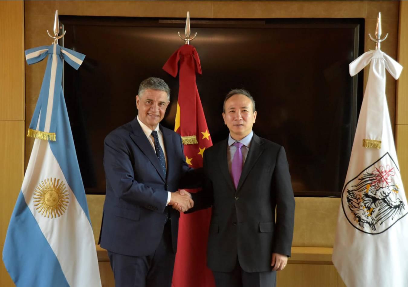 El embajador de China se reunió con Jorge Macri. (Foto: GCBA)