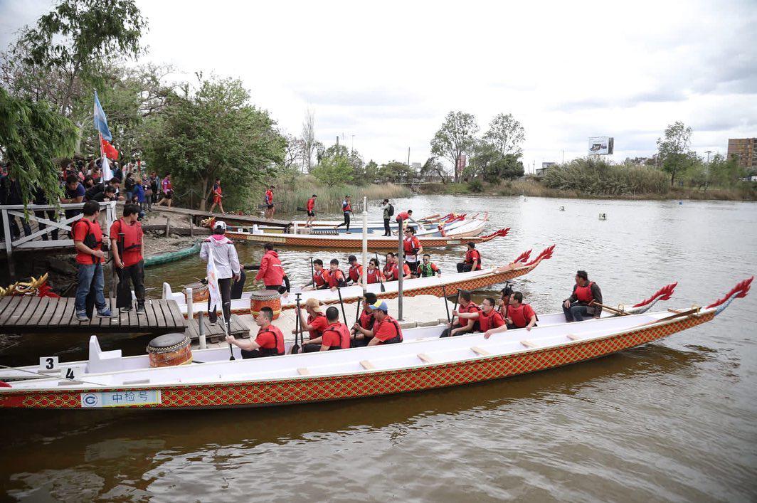 Competencia de Botes Dragón en Avellaneda. (Foto: Instagram/arbotesdragon)