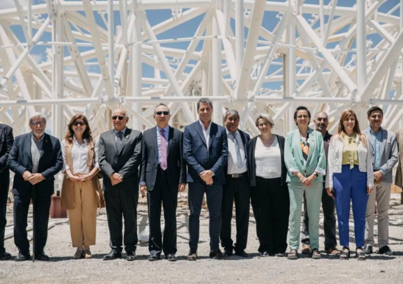 Avanza la instalación del Radiotelescopio Chino-Argentino en San Juan. (Foto: Prensa)