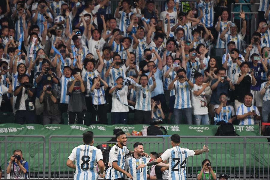 Selección argentina. (Foto: Xinhua)