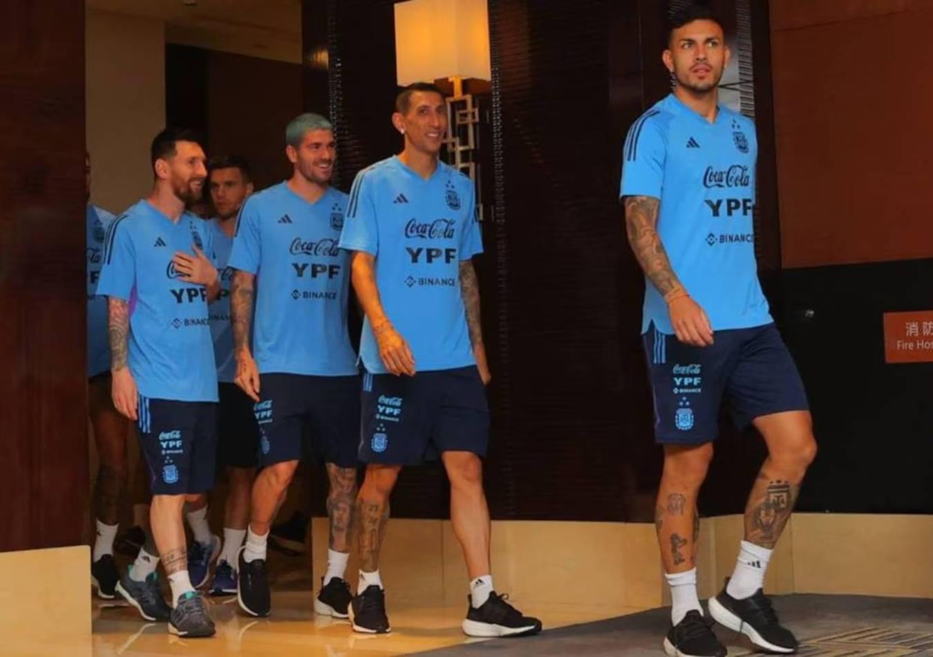 La Selección en China. (Foto: Instagram/@afa)
