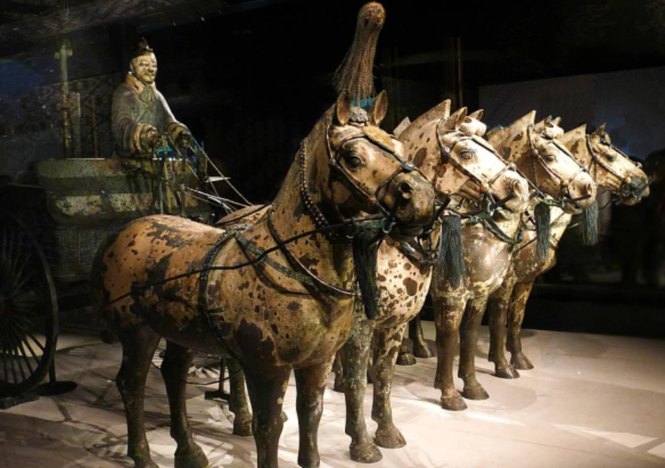 Uno de los carruajes de Qin Shi Huangdi en su Museo. (Foto: Wikimedia Commons)