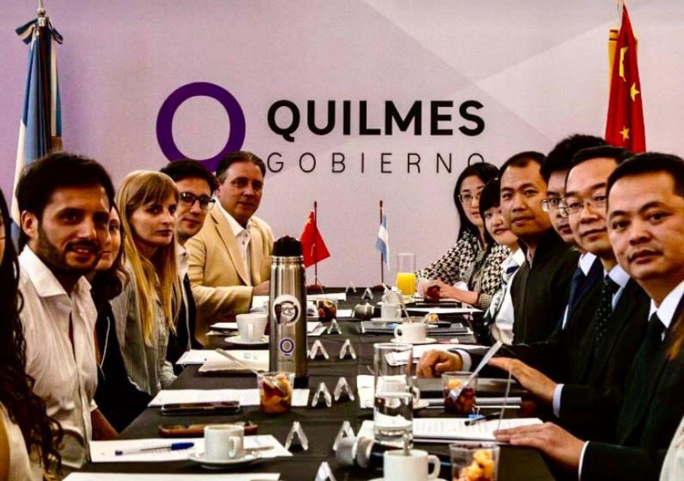 Delegación de Mianyang en Quilmes (Foto: Municipalidad de Quilmes)